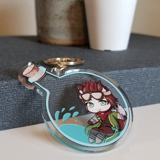 Noble the Fox Alchemist Keychain